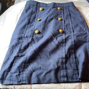 J. Crew navy skirt